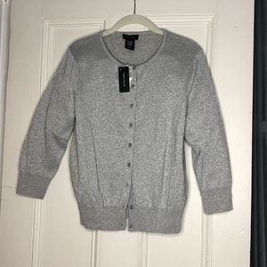 Shimmery Silver Cardigan